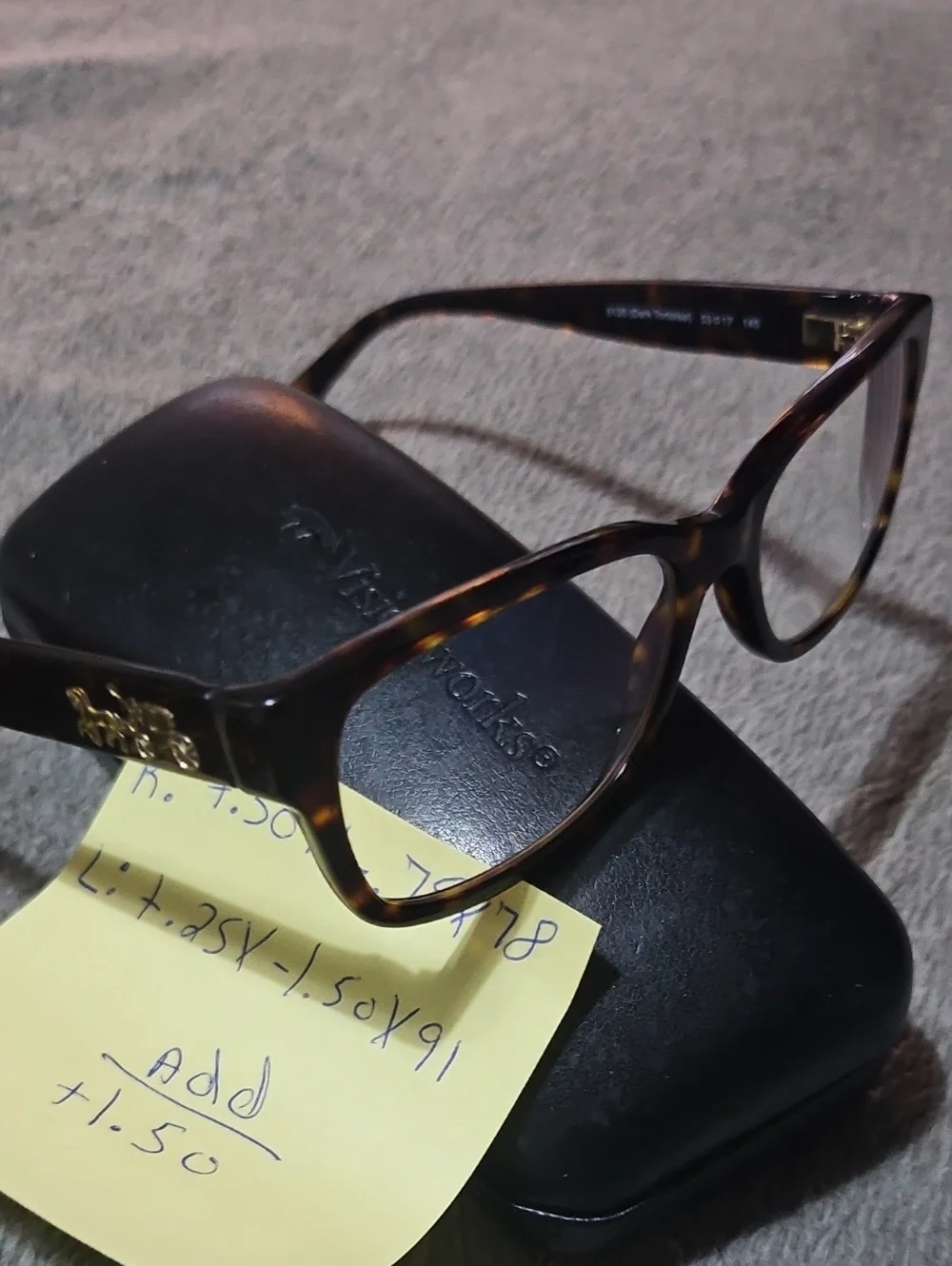 Coach Unisex Perscription Glasses With Perscription And Case